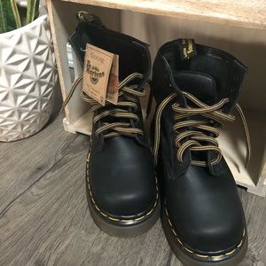 Dr. Martens black combat boots